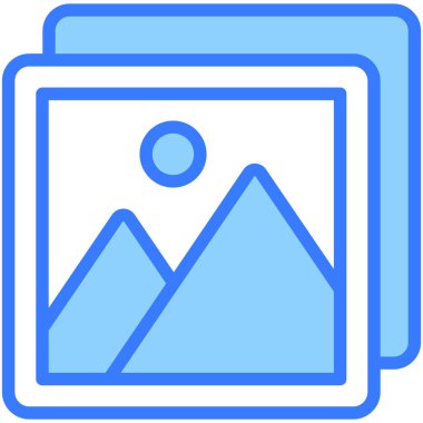 resim simgesi. Kullanıcı arayüzü Vektör İllüstrasyonu, Satır Sanatı Biçiminde Basit Bir Vektör İşareti ve Moda Sembolü olarak, Tasarım ve Web Siteleri veya Mobil Uygulamalar için,