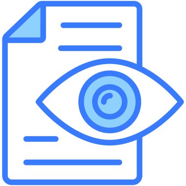 Görünür Simge. Kullanıcı arayüzü Vektör İllüstrasyonu, Satır Sanatı Biçiminde Basit Bir Vektör İşareti ve Moda Sembolü olarak, Tasarım ve Web Siteleri veya Mobil Uygulamalar için,