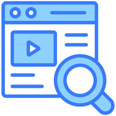 Ortam Simgesi ara. Kullanıcı arayüzü Vektör İllüstrasyonu, Satır Sanatı Biçiminde Basit Bir Vektör İşareti ve Moda Sembolü olarak, Tasarım ve Web Siteleri veya Mobil Uygulamalar için,