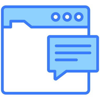 Mesaj Simgesi. Kullanıcı arayüzü Vektör İllüstrasyonu, Satır Sanatı Biçiminde Basit Bir Vektör İşareti ve Moda Sembolü olarak, Tasarım ve Web Siteleri veya Mobil Uygulamalar için,