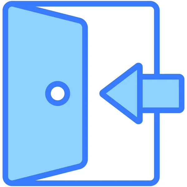 Εικονίδιο Σύνδεσης Διεπαφή Χρήστη Εικονογράφηση Διάνυσμα Ένα Απλό Σύμβολο Διάνυσμα — Διανυσματικό Αρχείο