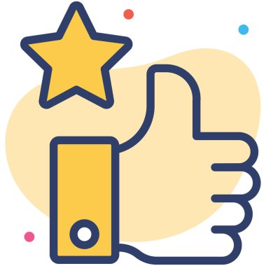 Takdir Simgesi. Kullanıcı arayüzü Vektör İllüstrasyonu, Satır Sanatı Biçiminde Basit Bir Vektör İşareti ve Moda Sembolü olarak, Tasarım ve Web Siteleri veya Mobil Uygulamalar için,