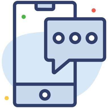 Sohbet Simgesi. Kullanıcı arayüzü Vektör İllüstrasyonu, Satır Sanatı Biçiminde Basit Bir Vektör İşareti ve Moda Sembolü olarak, Tasarım ve Web Siteleri veya Mobil Uygulamalar için,