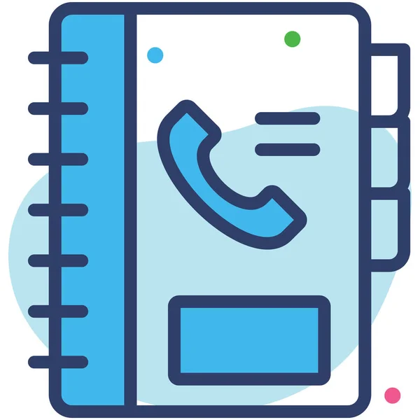 stock vector phone book Icon. User interface Vector Illustration, As a Simple