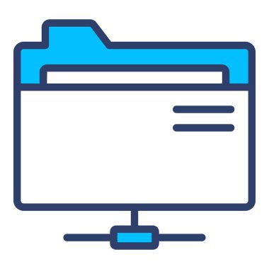 ağ dizini simgesi. Kullanıcı arayüzü Vektör İllüstrasyonu, Satır Sanatı Biçiminde Basit Bir Vektör İşareti ve Moda Sembolü olarak, Tasarım ve Web Siteleri veya Mobil Uygulamalar için,