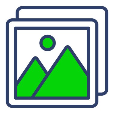 resim simgesi. Kullanıcı arayüzü Vektör İllüstrasyonu, Satır Sanatı Biçiminde Basit Bir Vektör İşareti ve Moda Sembolü olarak, Tasarım ve Web Siteleri veya Mobil Uygulamalar için,