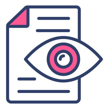Görünür Simge. Kullanıcı arayüzü Vektör İllüstrasyonu, Satır Sanatı Biçiminde Basit Bir Vektör İşareti ve Moda Sembolü olarak, Tasarım ve Web Siteleri veya Mobil Uygulamalar için,