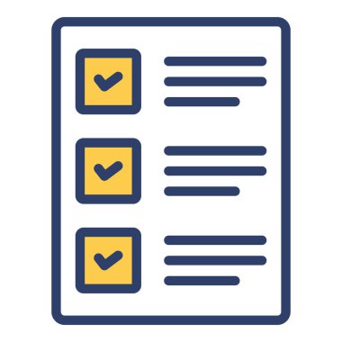 Kontrol Listesi Simgesi. Kullanıcı arayüzü Vektör İllüstrasyonu, Satır Sanatı Biçiminde Basit Bir Vektör İşareti ve Moda Sembolü olarak, Tasarım ve Web Siteleri veya Mobil Uygulamalar için,