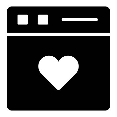 En sevdiği simge. Kullanıcı arayüzü Vektör İllüstrasyonu, Satır Sanatı Biçiminde Basit Bir Vektör İşareti ve Moda Sembolü olarak, Tasarım ve Web Siteleri veya Mobil Uygulamalar için,