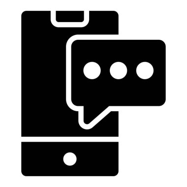 Sohbet Simgesi. Kullanıcı arayüzü Vektör İllüstrasyonu, Satır Sanatı Biçiminde Basit Bir Vektör İşareti ve Moda Sembolü olarak, Tasarım ve Web Siteleri veya Mobil Uygulamalar için,