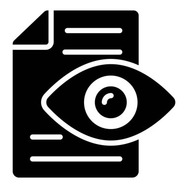 Görünür Simge. Kullanıcı arayüzü Vektör İllüstrasyonu, Satır Sanatı Biçiminde Basit Bir Vektör İşareti ve Moda Sembolü olarak, Tasarım ve Web Siteleri veya Mobil Uygulamalar için,