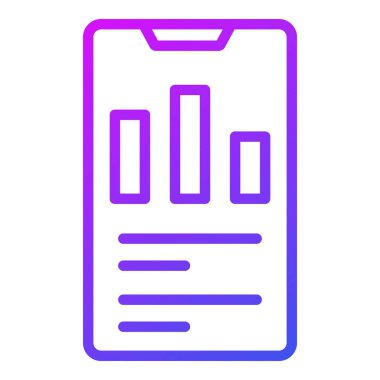 Analitik Simge. Kullanıcı arayüzü Vektör İllüstrasyonu, Satır Sanatı Biçiminde Basit Bir Vektör İşareti ve Moda Sembolü olarak, Tasarım ve Web Siteleri veya Mobil Uygulamalar için,