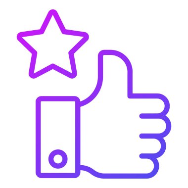 Takdir Simgesi. Kullanıcı arayüzü Vektör İllüstrasyonu, Satır Sanatı Biçiminde Basit Bir Vektör İşareti ve Moda Sembolü olarak, Tasarım ve Web Siteleri veya Mobil Uygulamalar için,