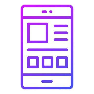 Simge Düzeni. Kullanıcı arayüzü Vektör İllüstrasyonu, Satır Sanatı Biçiminde Basit Bir Vektör İşareti ve Moda Sembolü olarak, Tasarım ve Web Siteleri veya Mobil Uygulamalar için,