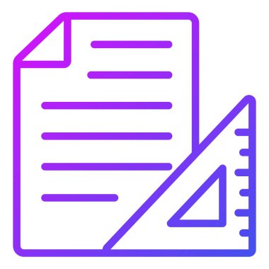 Simge ölçülüyor. Kullanıcı arayüzü Vektör İllüstrasyonu, Satır Sanatı Biçiminde Basit Bir Vektör İşareti ve Moda Sembolü olarak, Tasarım ve Web Siteleri veya Mobil Uygulamalar için,