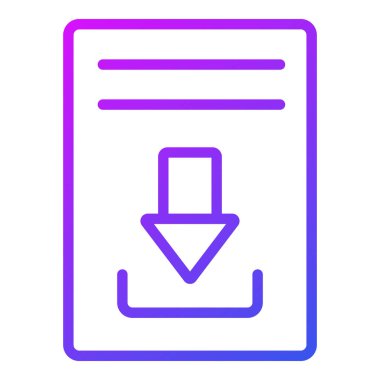 Simge indiriliyor. Kullanıcı arayüzü Vektör İllüstrasyonu, Satır Sanatı Biçiminde Basit Bir Vektör İşareti ve Moda Sembolü olarak, Tasarım ve Web Siteleri veya Mobil Uygulamalar için,