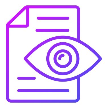Görünür Simge. Kullanıcı arayüzü Vektör İllüstrasyonu, Satır Sanatı Biçiminde Basit Bir Vektör İşareti ve Moda Sembolü olarak, Tasarım ve Web Siteleri veya Mobil Uygulamalar için,