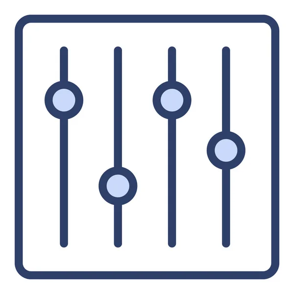 Миксер Icon Векторная Иллюстрация Пользовательского Интерфейса Простой Векторный Знак Модный — стоковый вектор