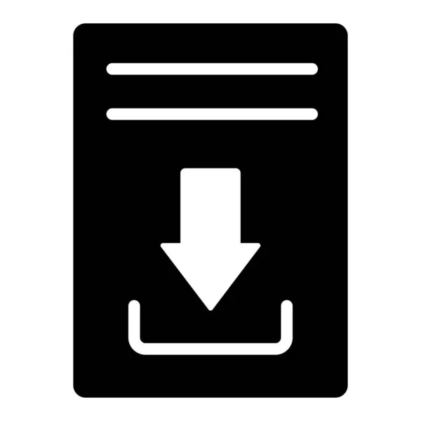 Downloads Icon Benutzeroberfläche Vektorillustration Als Einfaches Vektorzeichen Und Trendiges Symbol — Stockvektor