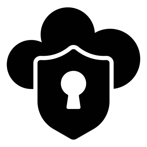 Ikona Bezpieczeństwa Interfejs Użytkownika Ilustracja Wektorowa Jako Prosty Znak Wektorowy — Wektor stockowy
