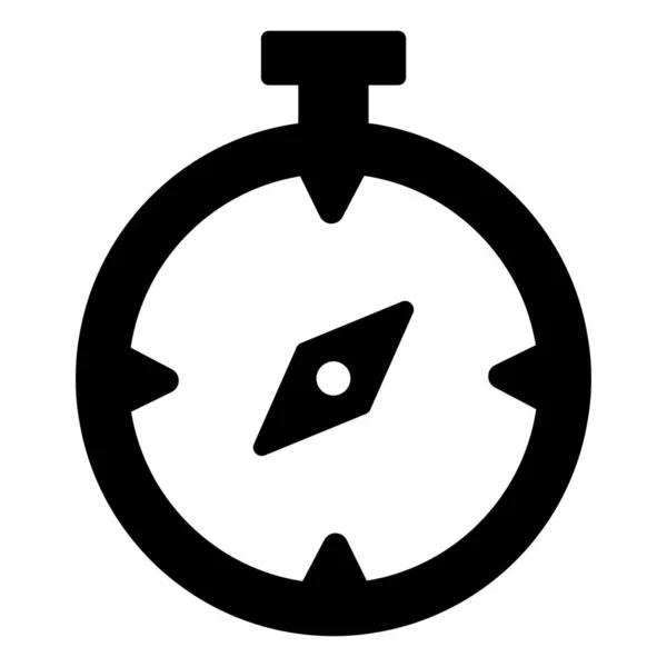 Kompassikonen Användargränssnitt Vektor Illustration Som Enkel Vektor Tecken Och Trendig — Stock vektor