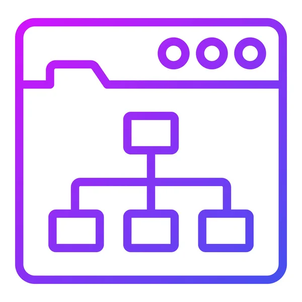 Εικονίδιο Αλγόριθμου Διεπαφή Χρήστη Εικονογράφηση Διάνυσμα Ένα Απλό Σύμβολο Διάνυσμα — Διανυσματικό Αρχείο