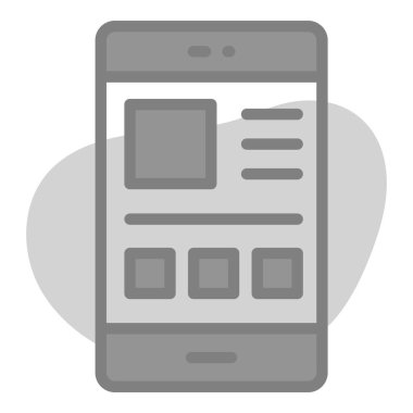 Simge Düzeni. Kullanıcı arayüzü Vektör İllüstrasyonu, Satır Sanatı Biçiminde Basit Bir Vektör İşareti ve Moda Sembolü olarak, Tasarım ve Web Siteleri veya Mobil Uygulamalar için,