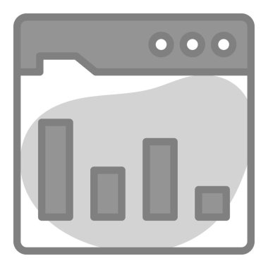 Gelişme raporu Simgesi. Kullanıcı arayüzü Vektör İllüstrasyonu, Satır Sanatı Biçiminde Basit Bir Vektör İşareti ve Moda Sembolü olarak, Tasarım ve Web Siteleri veya Mobil Uygulamalar için,