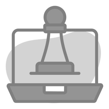 Strateji Simgesi. Kullanıcı arayüzü Vektör İllüstrasyonu, Satır Sanatı Biçiminde Basit Bir Vektör İşareti ve Moda Sembolü olarak, Tasarım ve Web Siteleri veya Mobil Uygulamalar için,