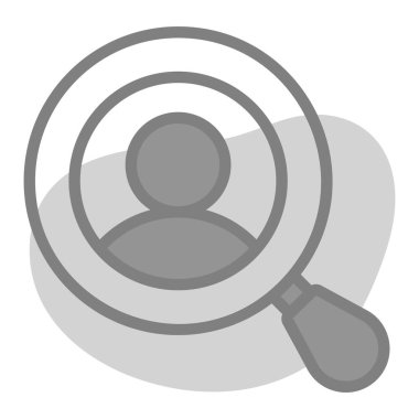 arama kullanıcı simgesi. Kullanıcı arayüzü Vektör İllüstrasyonu, Satır Sanatı Biçiminde Basit Bir Vektör İşareti ve Moda Sembolü olarak, Tasarım ve Web Siteleri veya Mobil Uygulamalar için,