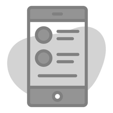 cep telefonu simgesi. Kullanıcı arayüzü Vektör İllüstrasyonu, Satır Sanatı Biçiminde Basit Bir Vektör İşareti ve Moda Sembolü olarak, Tasarım ve Web Siteleri veya Mobil Uygulamalar için,