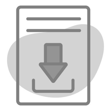 Simge indiriliyor. Kullanıcı arayüzü Vektör İllüstrasyonu, Satır Sanatı Biçiminde Basit Bir Vektör İşareti ve Moda Sembolü olarak, Tasarım ve Web Siteleri veya Mobil Uygulamalar için,