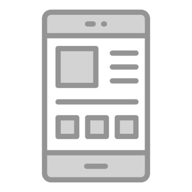 Simge Düzeni. Kullanıcı arayüzü Vektör İllüstrasyonu, Satır Sanatı Biçiminde Basit Bir Vektör İşareti ve Moda Sembolü olarak, Tasarım ve Web Siteleri veya Mobil Uygulamalar için,