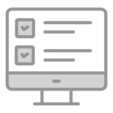 Çevrimiçi araştırma simgesi. Kullanıcı arayüzü Vektör İllüstrasyonu, Satır Sanatı Biçiminde Basit Bir Vektör İşareti ve Moda Sembolü olarak, Tasarım ve Web Siteleri veya Mobil Uygulamalar için,