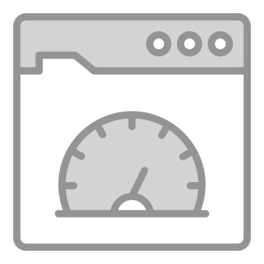 performans simgesi. Kullanıcı arayüzü Vektör İllüstrasyonu, Satır Sanatı Biçiminde Basit Bir Vektör İşareti ve Moda Sembolü olarak, Tasarım ve Web Siteleri veya Mobil Uygulamalar için,