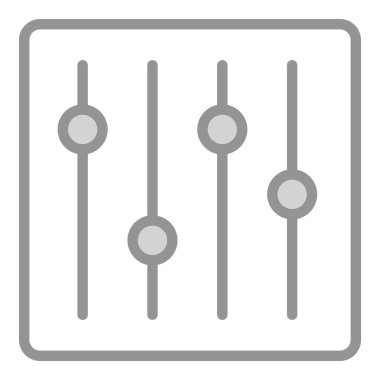 Karıştırıcı Simgesi. Kullanıcı arayüzü Vektör İllüstrasyonu, Satır Sanatı Biçiminde Basit Bir Vektör İşareti ve Moda Sembolü olarak, Tasarım ve Web Siteleri veya Mobil Uygulamalar için,