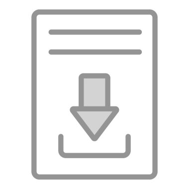 Simge indiriliyor. Kullanıcı arayüzü Vektör İllüstrasyonu, Satır Sanatı Biçiminde Basit Bir Vektör İşareti ve Moda Sembolü olarak, Tasarım ve Web Siteleri veya Mobil Uygulamalar için,