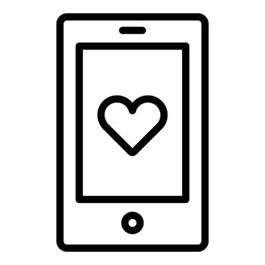 En sevdiği simge. Kullanıcı arayüzü Vektör İllüstrasyonu, Satır Sanatı Biçiminde Basit Bir Vektör İşareti ve Moda Sembolü olarak, Tasarım ve Web Siteleri veya Mobil Uygulamalar için,