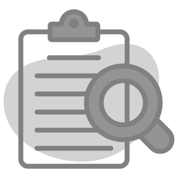 Fichier Audit Icône Interface Utilisateur Illustration Vectorielle Tant Que Signe — Image vectorielle