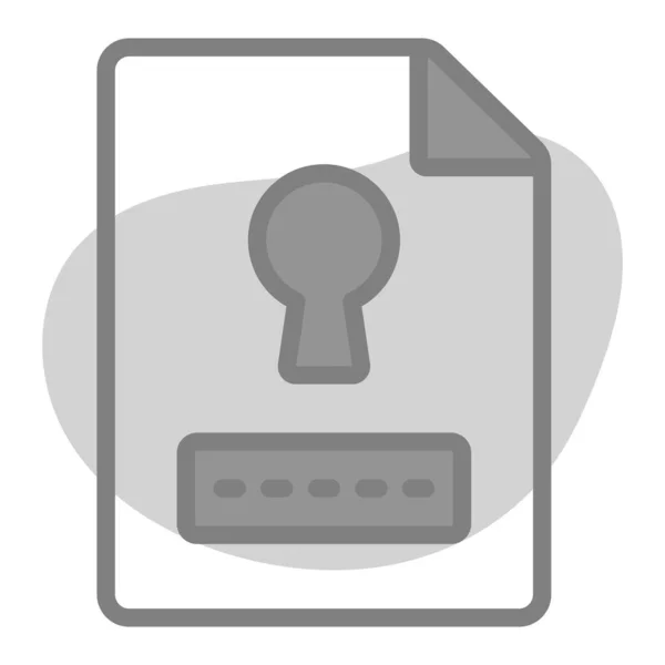 Ícone Proteção Interface Usuário Ilustração Vetorial Como Sinal Vetor Simples — Vetor de Stock