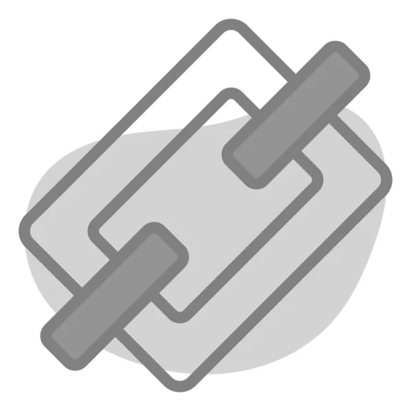 Link Icon Benutzeroberfläche Vektorillustration Als Einfaches Vektorzeichen Und Trendiges Symbol — Stockvektor