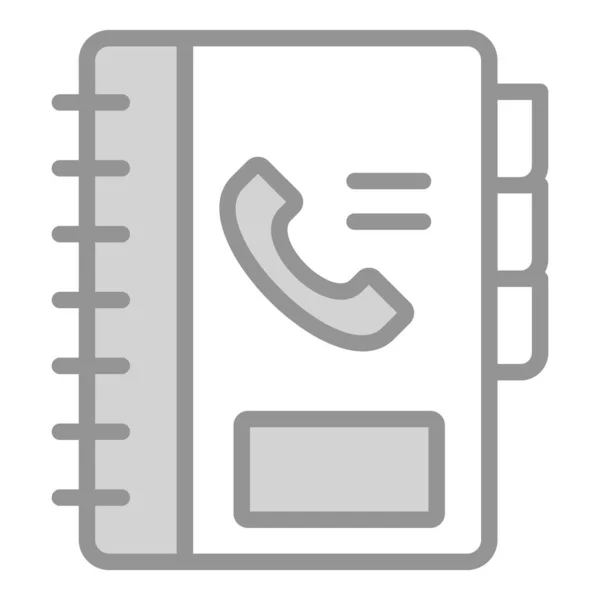 Telefoonboek Ikoon Gebruikersinterface Vector Illustratie Als Een Eenvoudige Vectorteken Trendy — Stockvector