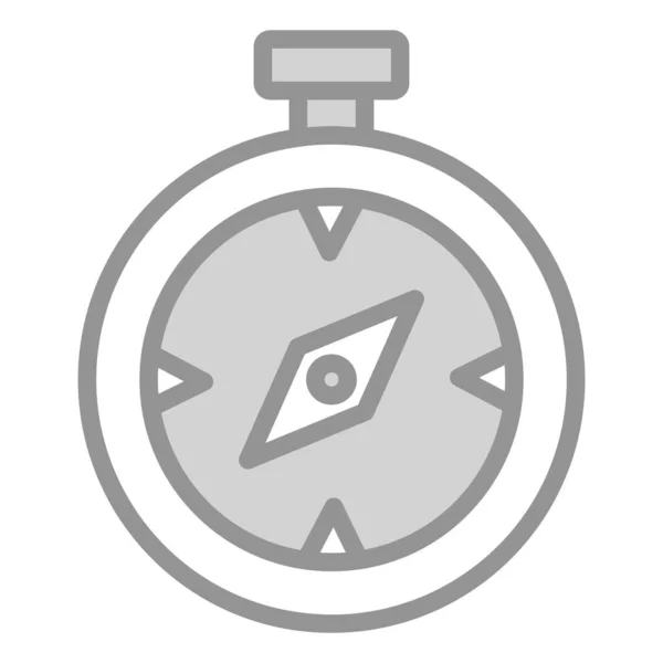 Kompass Ikone Benutzeroberfläche Vektorillustration Als Einfaches Vektorzeichen Und Trendiges Symbol — Stockvektor