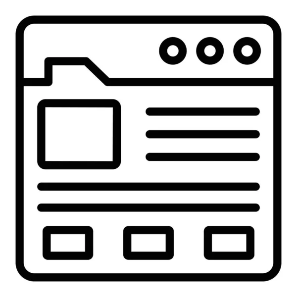 Web模板Icon 用户界面矢量图解 作为线条艺术风格中的一个简单矢量符号和趋势符号 用于设计和网站或移动应用程序 — 图库矢量图片