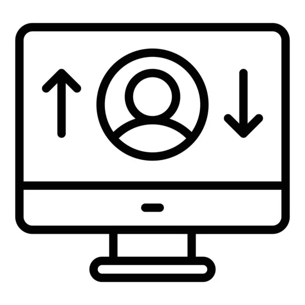 Icono Persona Intercambio Interfaz Usuario Vector Illustration Simple Vector Sign — Vector de stock