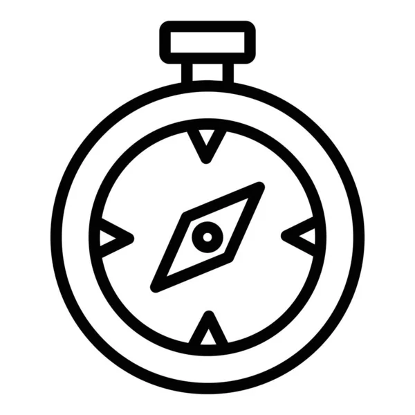 Compass Icon Векторная Иллюстрация Пользовательского Интерфейса Простой Векторный Знак Модный — стоковый вектор
