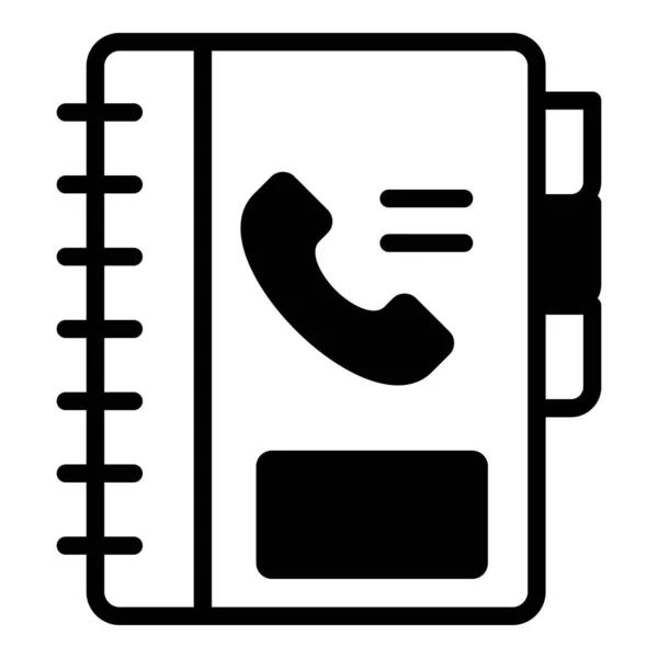 Icône Annuaire Téléphonique Interface Utilisateur Illustration Vectorielle Tant Que Signe — Image vectorielle
