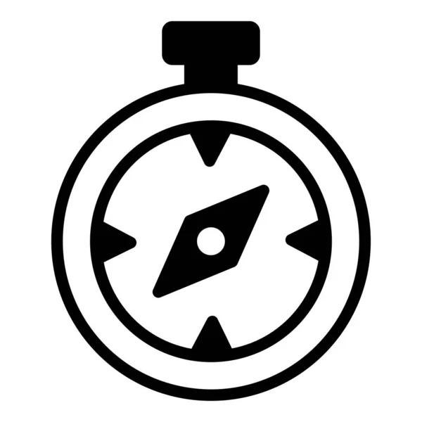 Kompas Ikona Uživatelské Rozhraní Vektorové Ilustrace Jako Jednoduchý Vektorový Znak — Stockový vektor