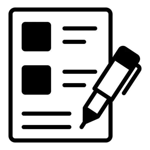 Ikona Kontraktu Interfejs Użytkownika Ilustracja Wektorowa Jako Prosty Znak Wektorowy — Wektor stockowy