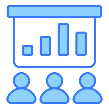 Sunum Finans İlgili Vektör Satırı Simgesi. Düzenlenebilir Piksel Mükemmel.